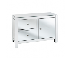 Credenza in vetro specchiato LENS