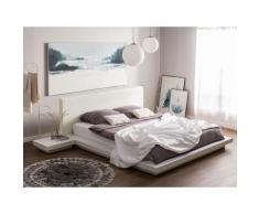 Letto color bianco 160 x 200 cm ZEN