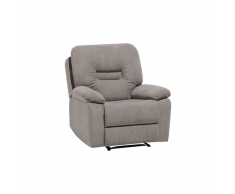 Poltrona reclinabile in tessuto beige talpa BERGEN