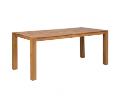 Tavolo da pranzo rettangolare in legno di quecia chiaro 180x90cm NATURA
