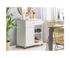 Carrello da cucina bianco TRAPANI