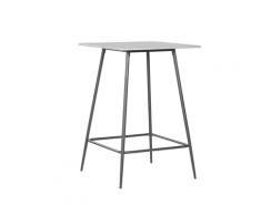Tavolo da bar grigio e nero 70 x 70 cm VELTA