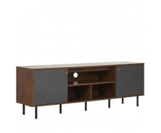 Mobile TV in colore grigio grafite/marrone scuro PORTLAND