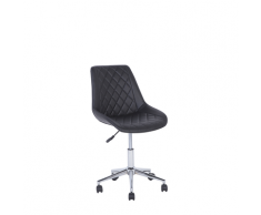 Sedia da ufficio in pelle sintetica nera MARIBEL