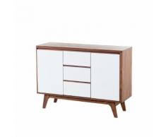 Credenza in legno color noce e bianco - PITTSBURGH