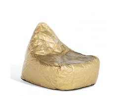 Poltrona sacco in poliestere color oro DROP