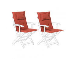 Set di 2 cuscini per sedia da giardino bordeaux MAUI