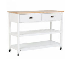 Carrello da cucina NAVARINO bianco