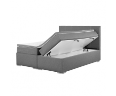 Letto boxspring grigio con contenitore 180x200cm LORD