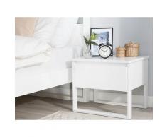 Comodino in legno bianco GIULIA