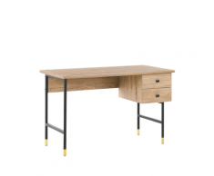 Scrivania da ufficio 120 x 60 cm in legno chiaro ABILEN