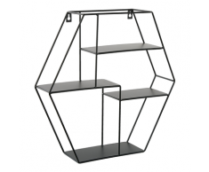 Scaffale da muro in colore nero TIGARD