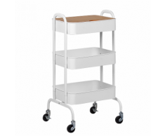 Carrello portavivande da cucina bianco LUCCA