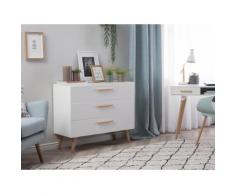 Cassettiera in colore bianco SALEM