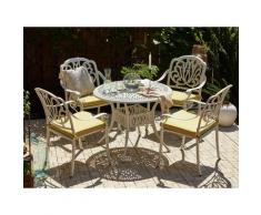 Set da balcone bistro a 4 posti bianco ANCONA