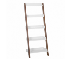 Scaffale libreria marrone e bianco MOBILE TRIO