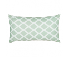 Cuscino da esterno a rombi menta/bianco 40x70cm