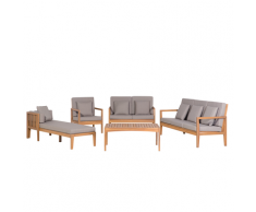 Set da giardino in legno acacia marrone PATAJA