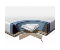 Set per letto ad acqua - Materasso ad acqua 180x200cm - 2 riscaldamenti - Coprimaterasso - Struttura in schiuma - Piattaforma - Balsamo