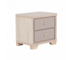 Comodino a 2 cassetti beige BERCK
