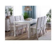 Tavolo da pranzo in legno bianco 180 x 90 CARY