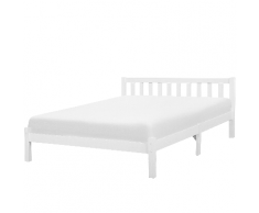 Letto a doghe in legno colore bianco 180 x 200 cm FLORAC