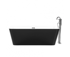 Vasca da bagno freestanding nera HASSEL
