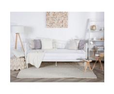 Letto estendibile in metallo bianco 90/180x200cm TULLE