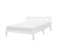 Letto a doghe in legno colore bianco 160 x 200 cm FLORAC