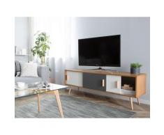 Credenza supporto TV bianca grigia marrone INDIANA