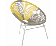 Sedia stil spaghetti beige giallo ACAPULCO