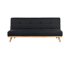 Divano letto nero FROYA