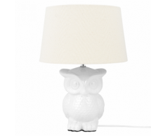 Lampada da comodino, OWL, bianco
