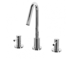 Rubinetto lavabo bagno color argento KALAMBO