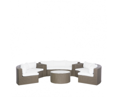 Set da giardino in rattan marrone SEVERO