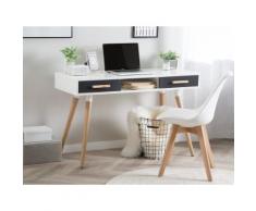 Scrivania in colore bianco/grigio 120 x 45 cm FRISCO