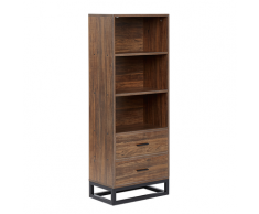Libreria a 3 scaffali in legno scuro DELTA