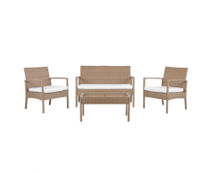 Set da giardino in rattan marrone chiaro MARSALA