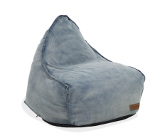 Poltrona sacco in tessuto jeans DROP