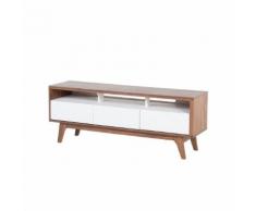 Mobile TV con cassetti in legno color noce - SYRACUSE