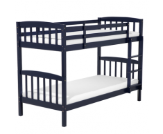 Letto a castello in legno di colore Blu Marino 90 x 200 cm REVIN