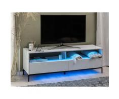 Mobile TV bianco lucido con LED SYDNEY