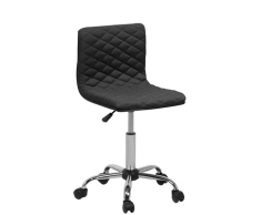 Sedia sgabello da ufficio con rotelle in colore nero ORLANDO