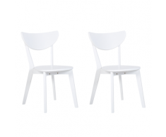 Set di 2 sedie da pranzo bianco ROXBY