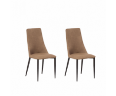 Set di 2 sedie da pranzo in colore beige CLAYTON