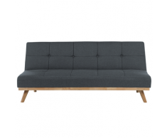 Divano letto 3 posti grigio scuro FROYA
