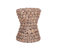 Comodino in giacinto beige BAHIA