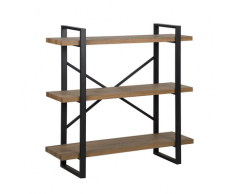 Scaffale con 3 mensole colore legno scuro TIMBER
