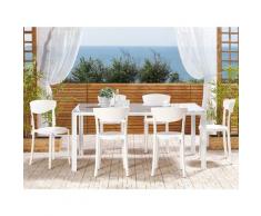 Set di 6 sedie da pranzo bianco VIESTE