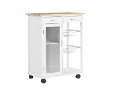 Carrello da cucina bianco BOVES